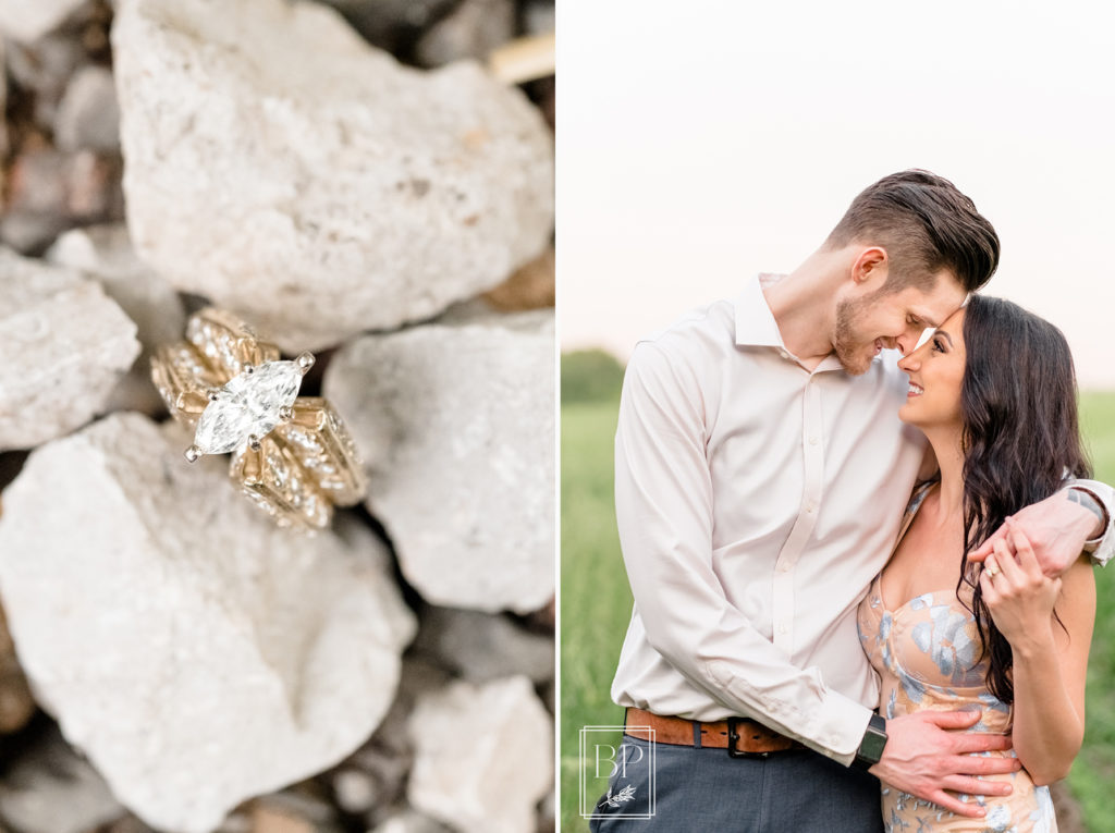 weekend getaway countryside woods engagement session kansas city engagement photographer