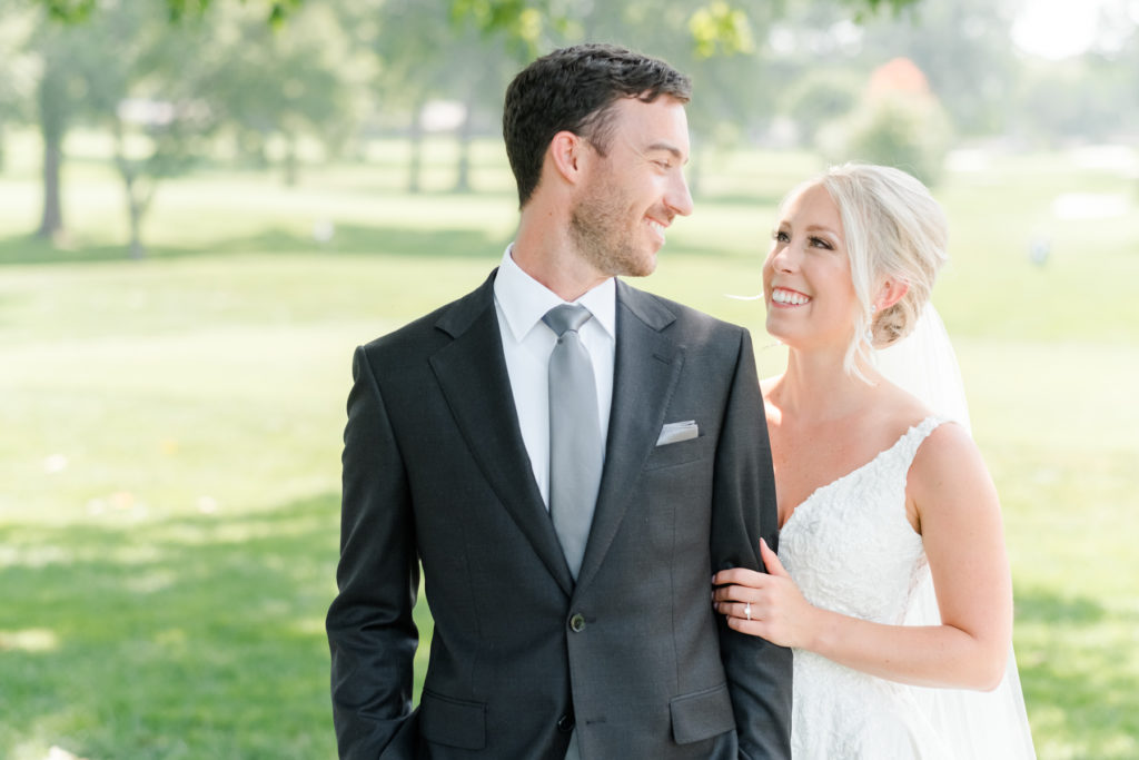 classic white blush indian hills country club wedding in mission hills, kansas