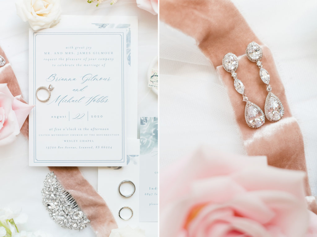 classic white blush indian hills country club wedding in mission hills, kansas