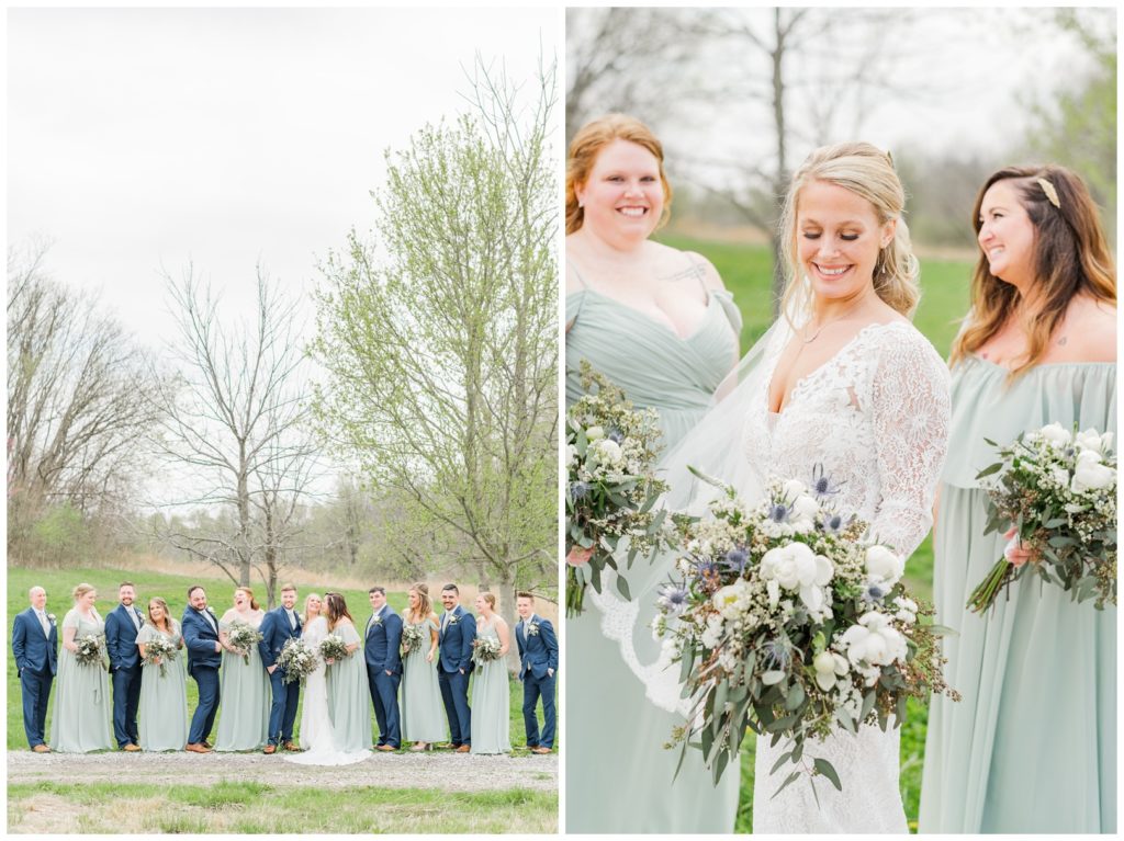 spring wedding at Weston Red Barn Farm in Kansas City, MO