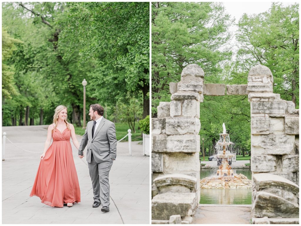 Tower Grove Park engagement in St. Louis, Missouri wedding photographer Bailey Pianalto Photography