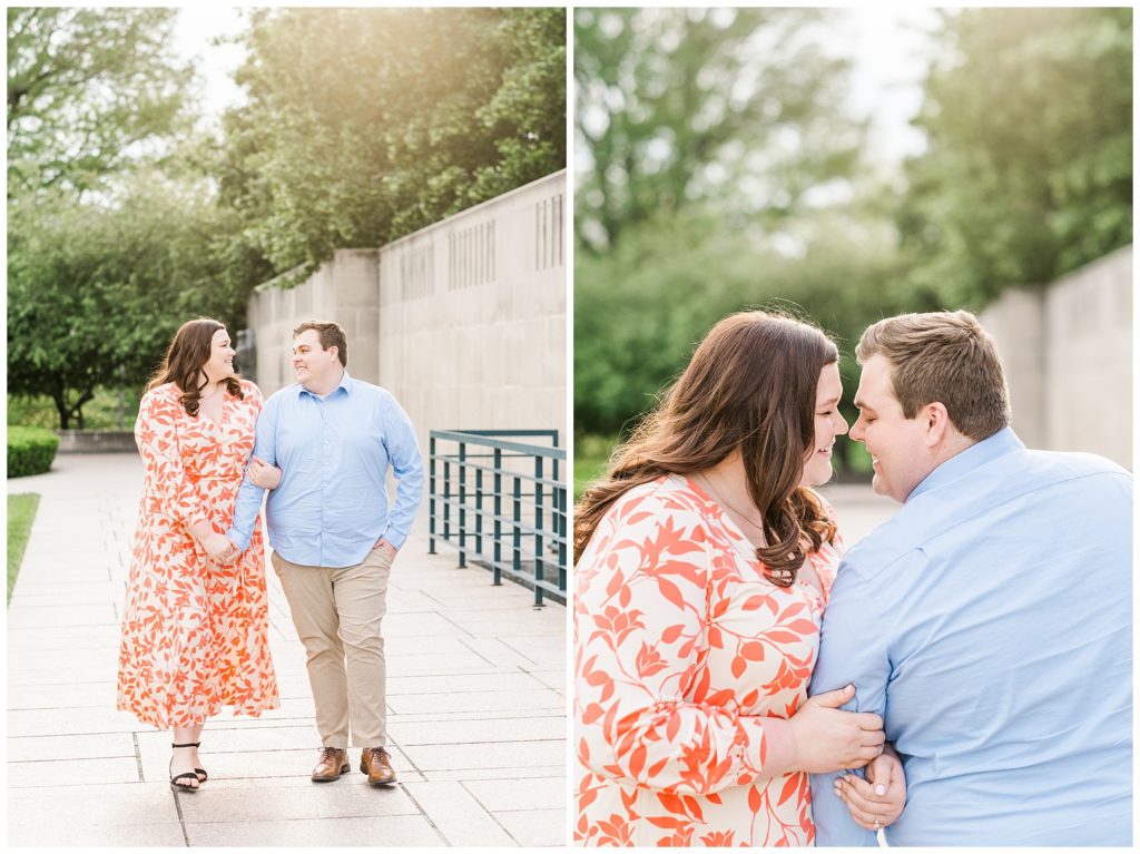 Nelson-Atkins Museum engagement session by Bailey Pianalto Photography Kansas City engagement photographer