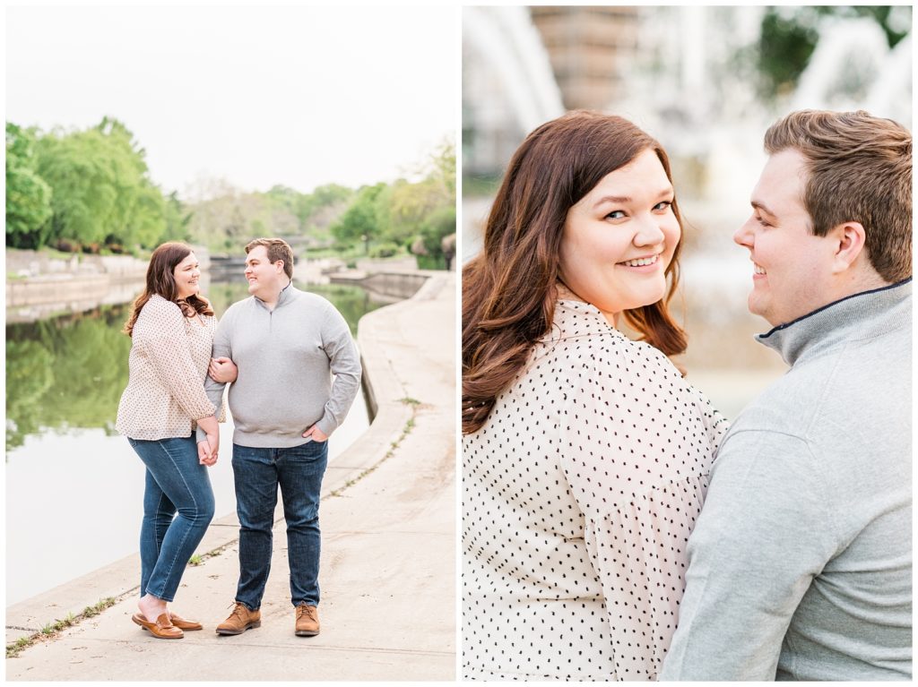 Country Club Plaza Kansas City engagement session by Bailey Pianalto Photography Kansas City engagement photographer