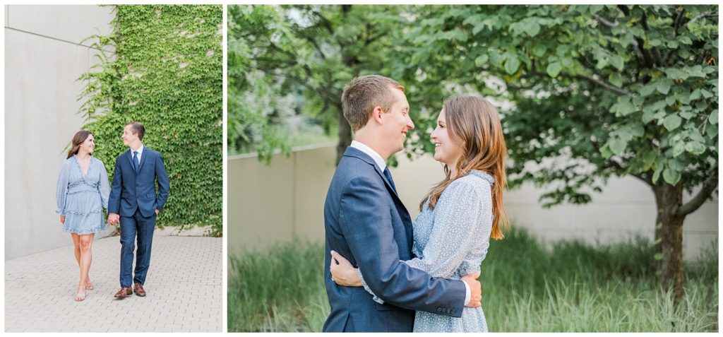 kauffman center summer engagement session Bailey Pianalto Photography
