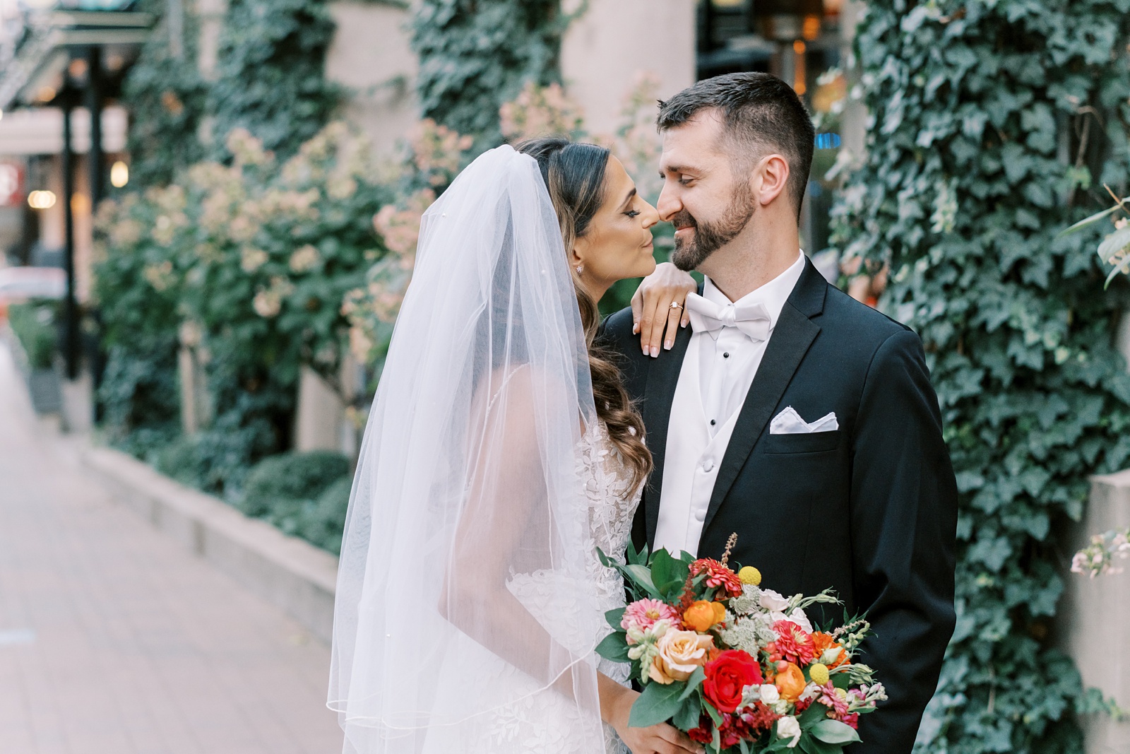 colorful President Hotel downtown KC wedding