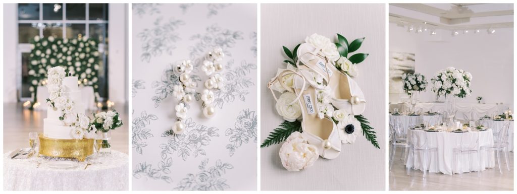 elegant white winter southern wedding inspiration