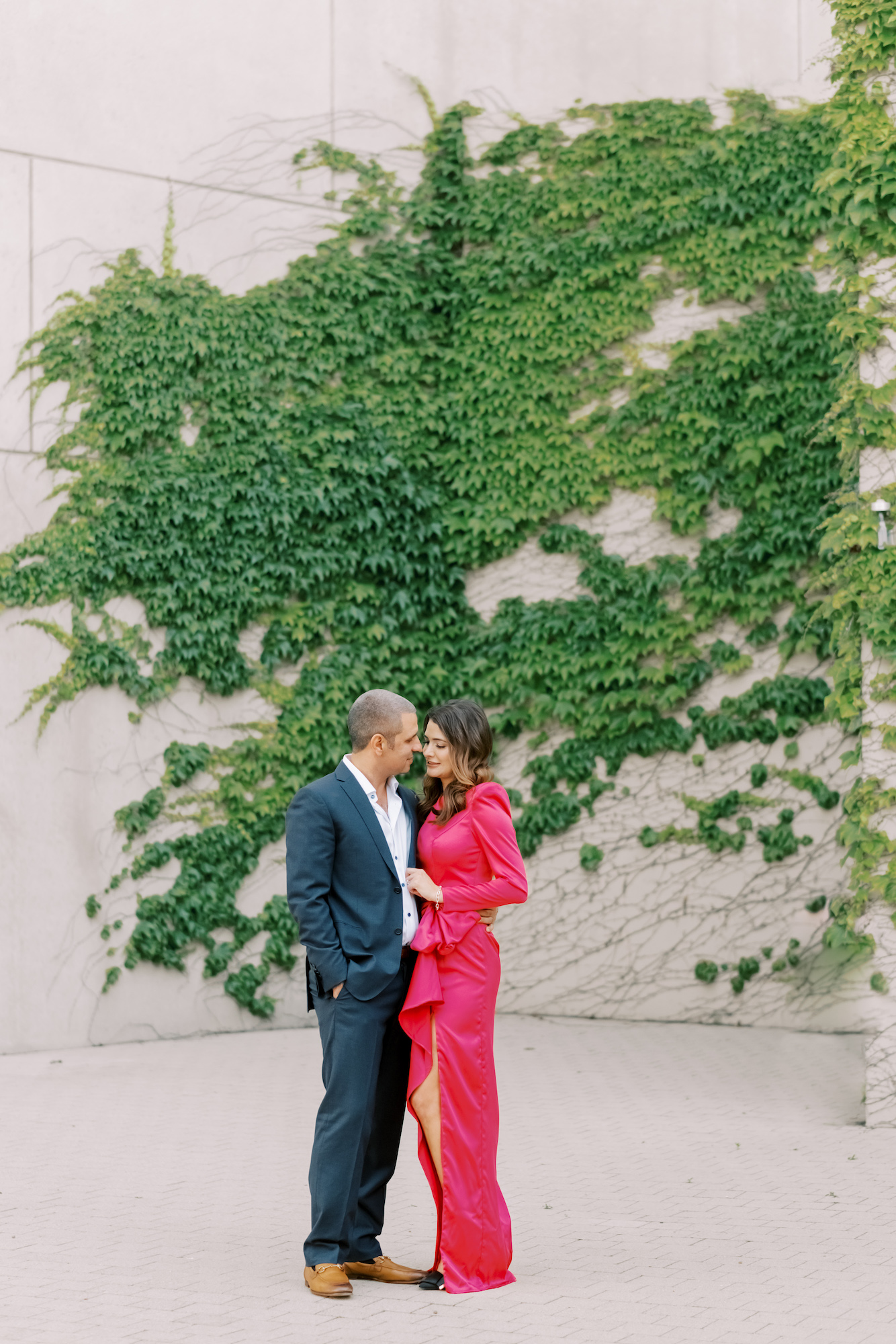 colorful kauffman center engagement session inspiration