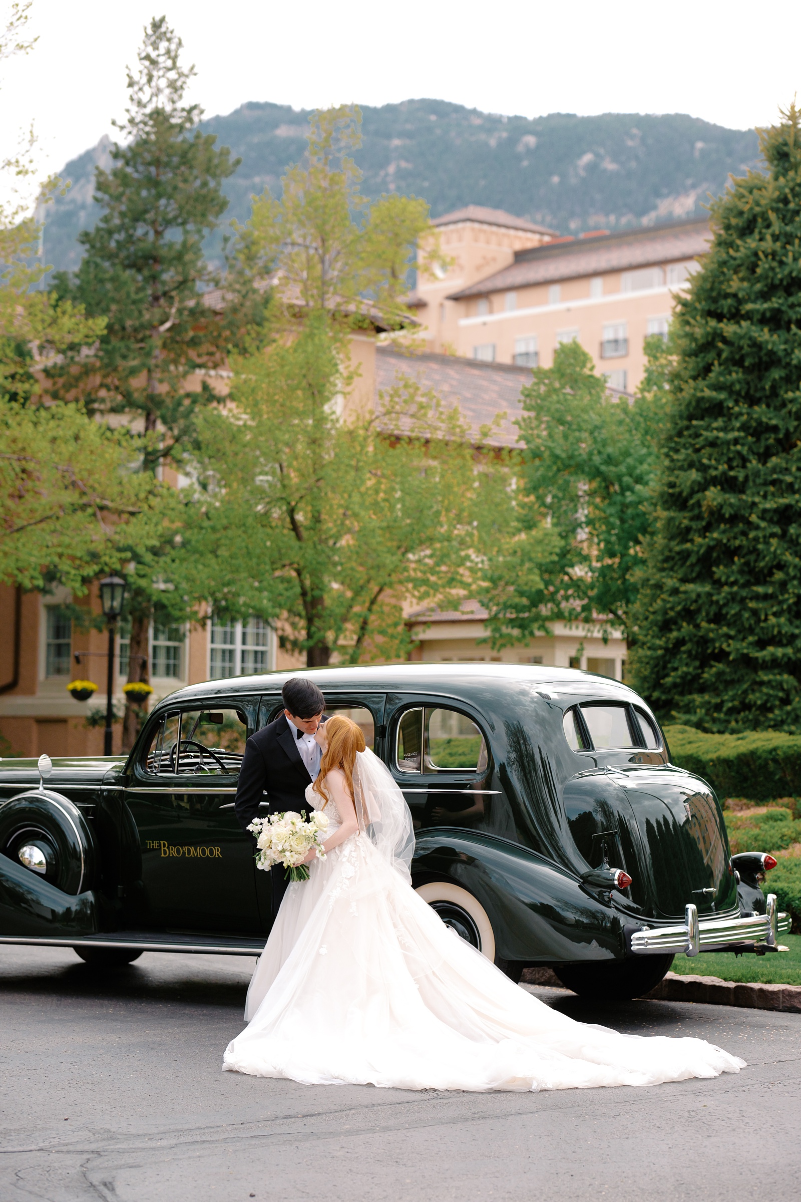 elegant timeless portrait from a spring wedding at The Broadmoor in Colorado Springs